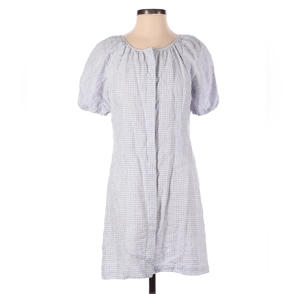 Grey gingham J Crew dress (size 2)